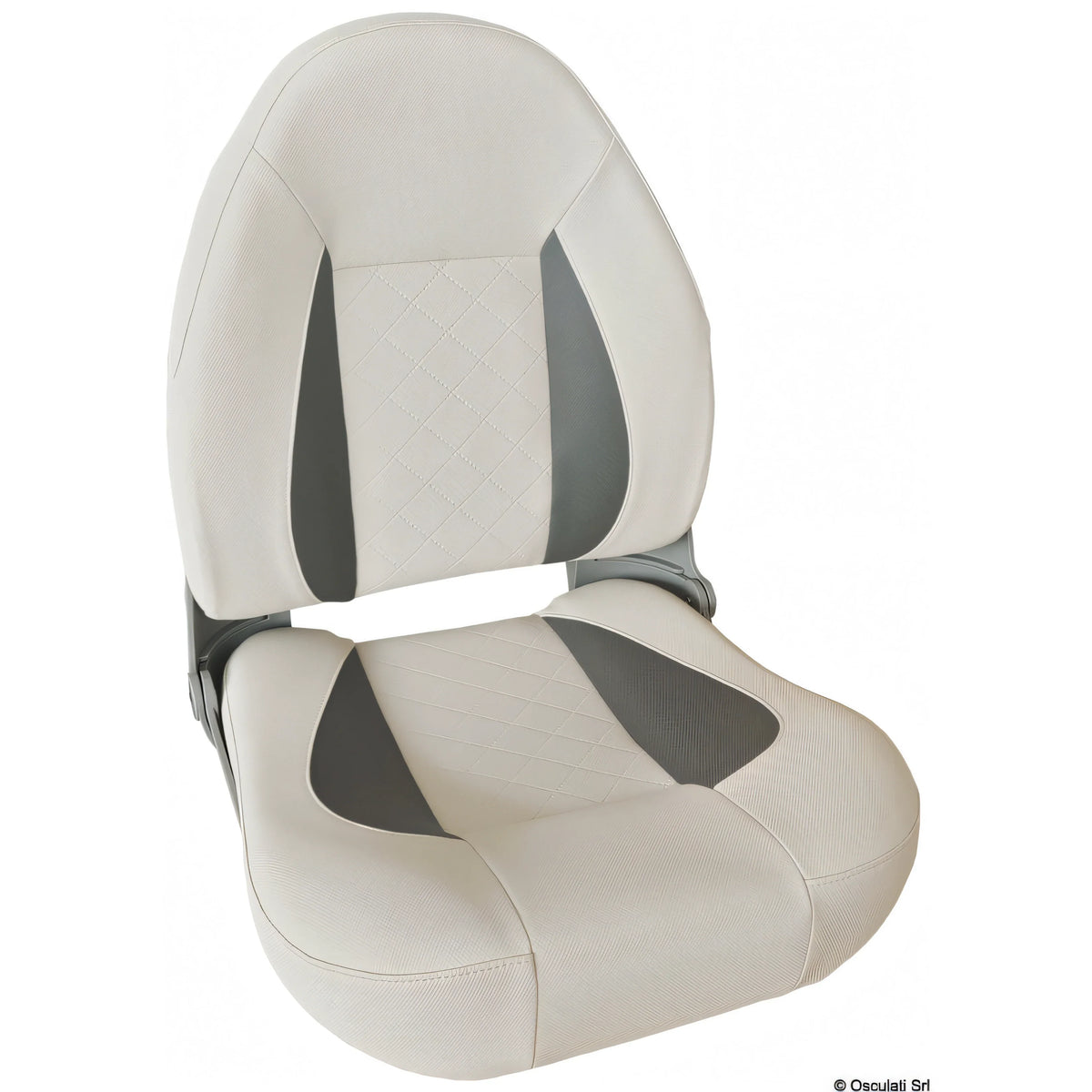 Sedile comfort con schienale alto ribaltabile Osculati