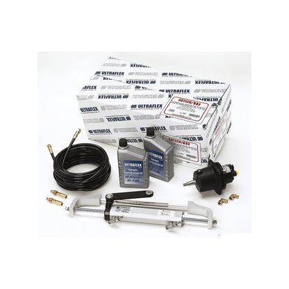 Kit timoneria idraulica Ultraflex Gotech per fuoribordo fino 115HP con cilindro, pompa, tubi e olio