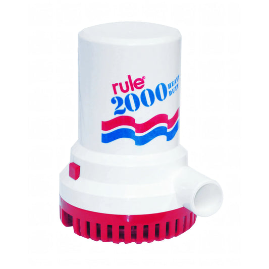 Pompa di sentina Rule 2000 24V, vista frontale