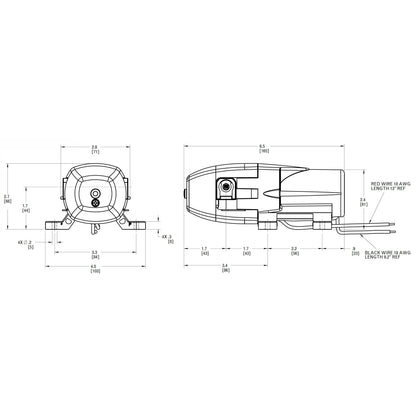 Pompa autoclave Jabsco PAR-MAX 1 12V dettaglio attacchi