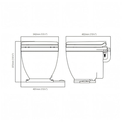 WC Jabsco Lite Flush, quinta vista