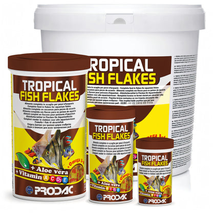 Mangime in scaglie Prodac Tropical Fish, confezione