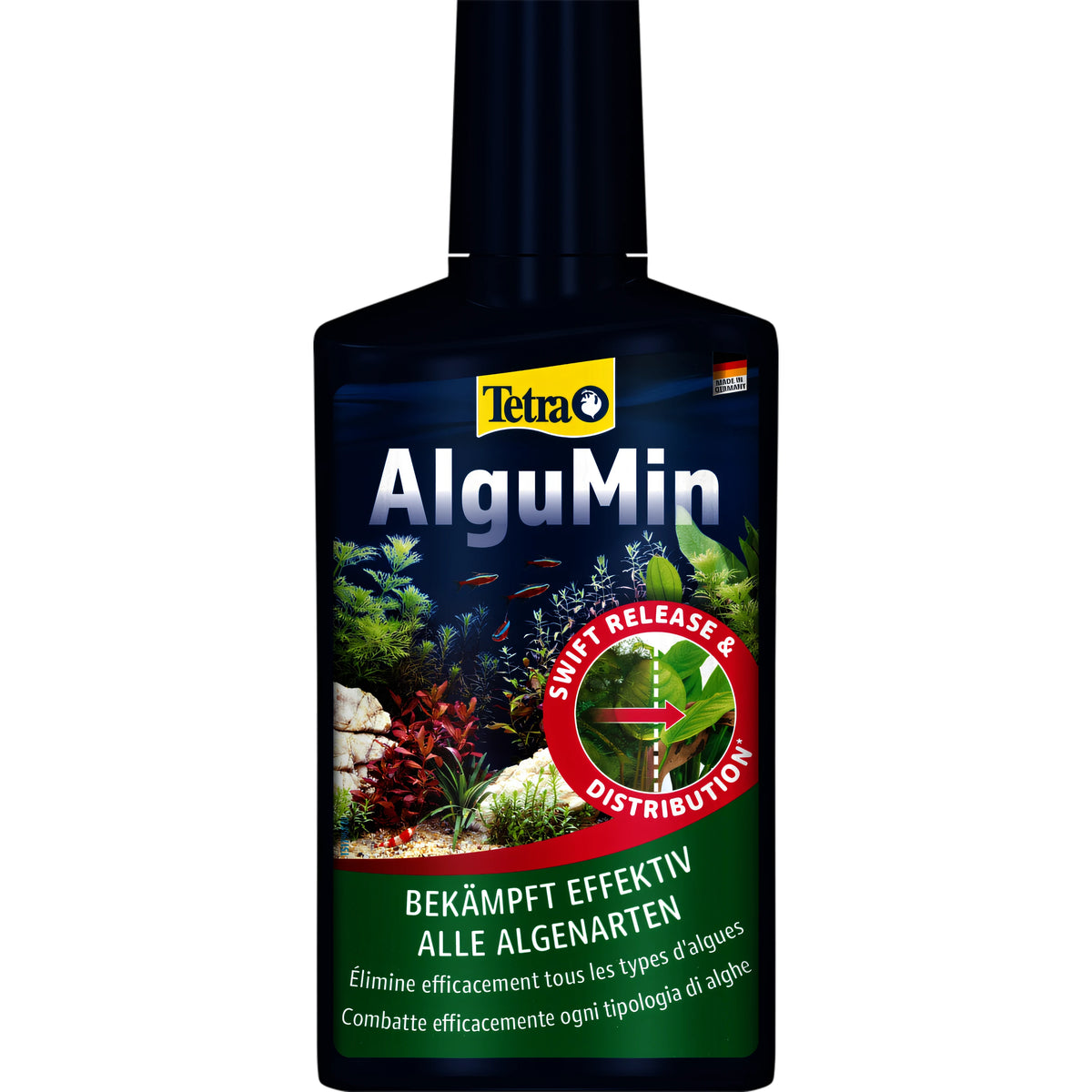 Tetra Algumin, trattamento liquido anti-alghe per acquario, 100 ml