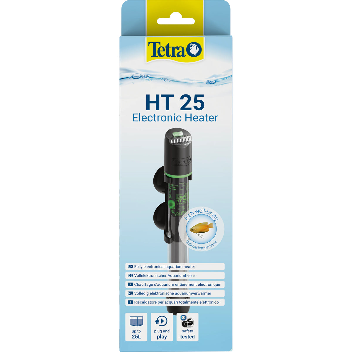 Termoriscaldatore elettronico Tetra HT, dettaglio del regolatore