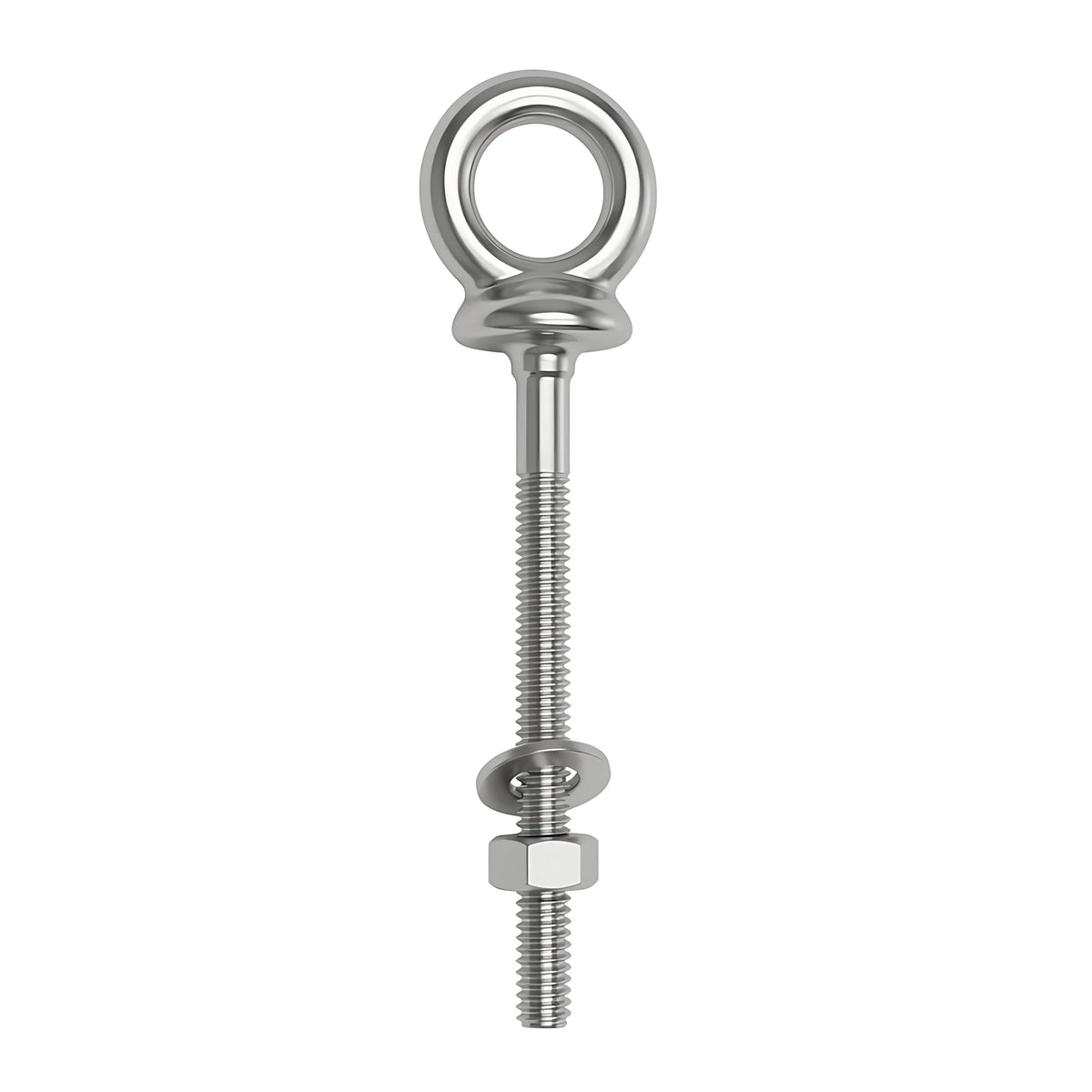 Anello nautico con perno in acciaio inox AISI 316 stampato a caldo, lucidato a specchio per la massima resistenza.