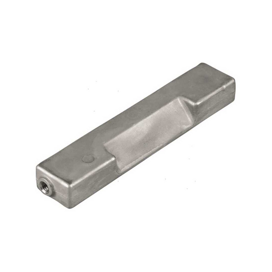 Anodo sacrificale a barra in alluminio per staffa motori fuoribordo Johnson Evinrude E-Tec e classici da 60 a 300 cavalli.