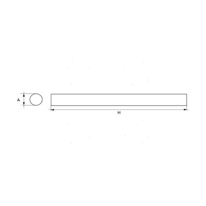 Barra di zinco puro tonda lunghezza 400mm per protezione galvanica personalizzata.