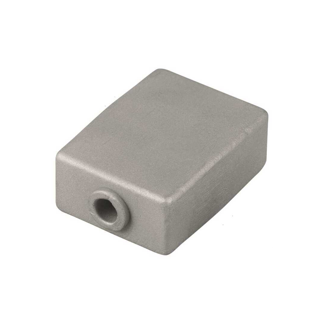 Anodo sacrificale a forma di cubo o blocchetto in alluminio per motori fuoribordo Johnson Evinrude V4 e V6.