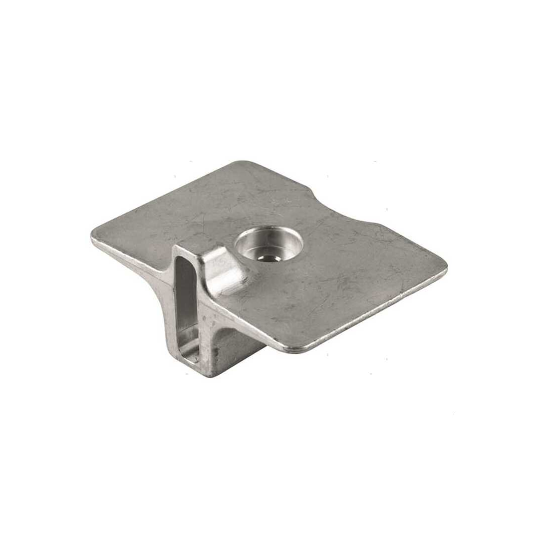 Anodo a placca rettangolare in alluminio per protezione piede motori fuoribordo Yamaha 9.9, 15, 25 e 30 cavalli.