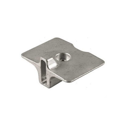 Anodo a placca rettangolare in alluminio per protezione piede motori fuoribordo Yamaha 9.9, 15, 25 e 30 cavalli.