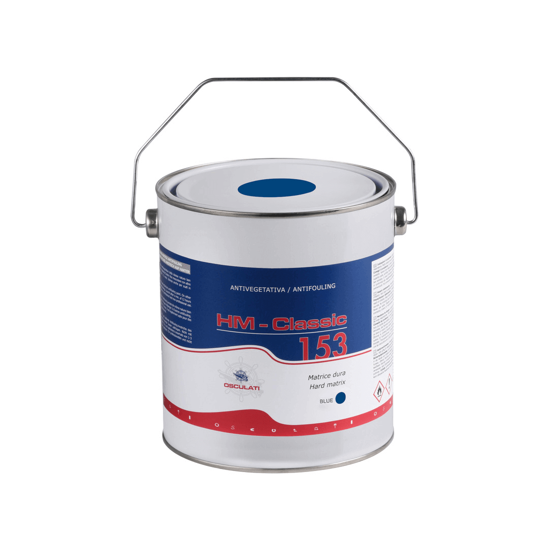 Barattolo di antivegetativa HM Classic 153 a matrice dura copper free per barche veloci.