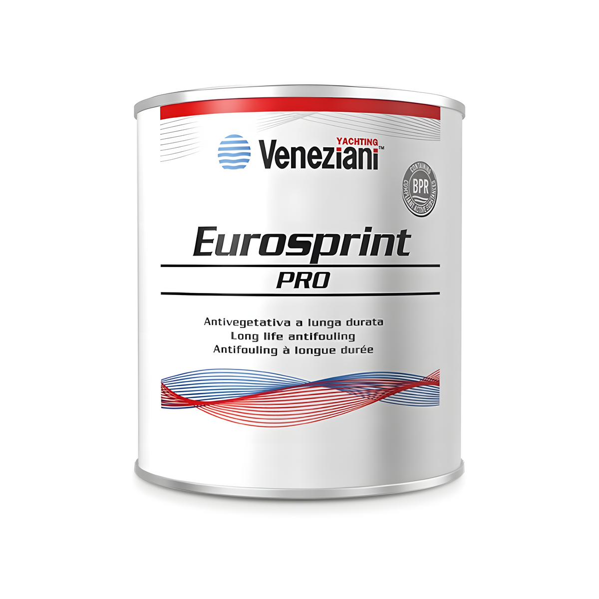 Antivegetativa nautica a matrice dura a lunga durata EuroSprint PRO, per imbarcazioni veloci. Disponibile in colore bianco, blu profondo e nero.