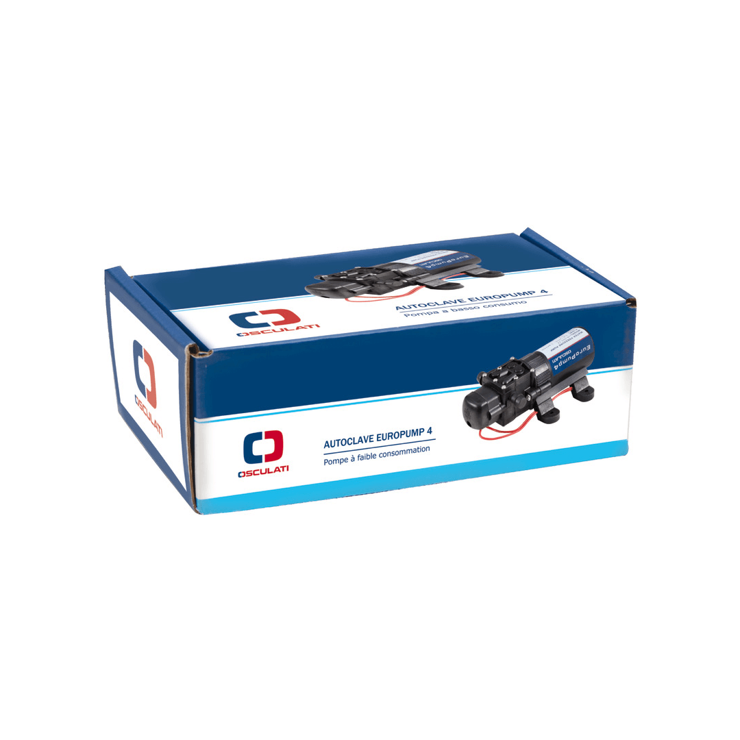 Autoclave Europump 4 a basso consumo 12V portata 3,8 litri al minuto per barca.