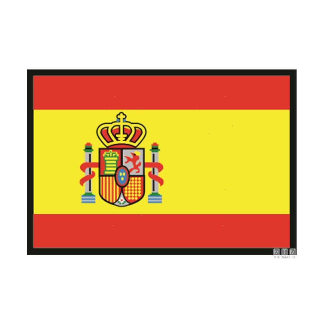 Bandiera della Spagna in tessuto di poliestere resistente per uso nautico ed esterno, disponibile in diverse dimensioni.