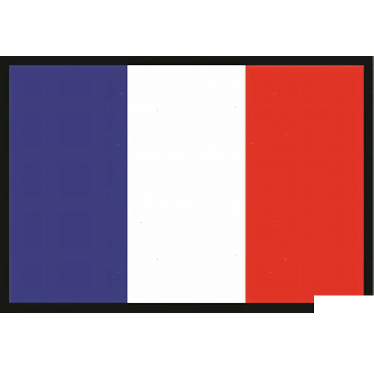 Bandiera della Francia in tessuto tricolore blu bianco rosso