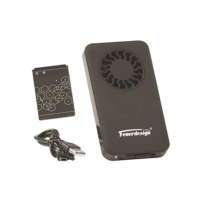 Batteria ricaricabile Feuerdesign con cavo USB per ventola barbecue