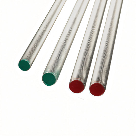 Barra filettata Spinelli in acciaio inox A4 AISI 316 DIN 976, filettatura metrica, estremità marcate a colore