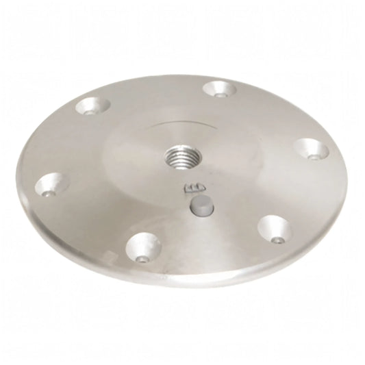 Base II in alluminio anodizzato satinato per supporto tavolo Twist Lock a filo pavimento Trem