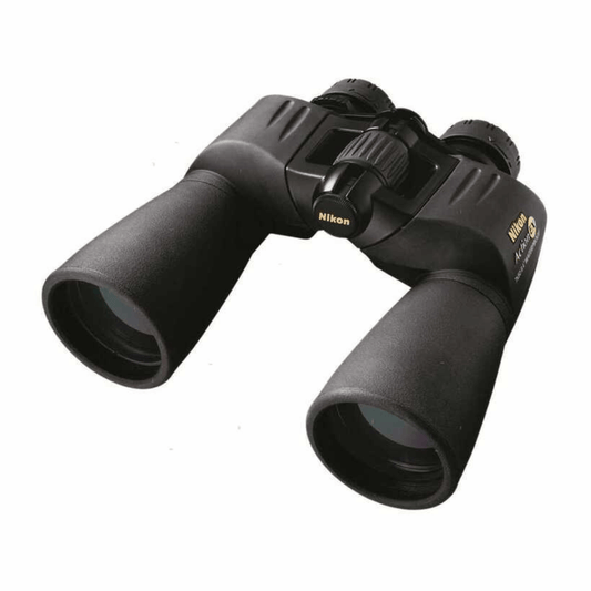 Binocolo professionale Nikon Action EX 7x50 CF, impermeabile fino a 1m, con riempimento in azoto e rivestimento in gomma antiurto.