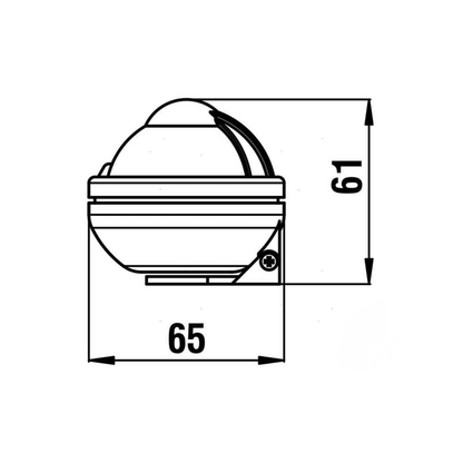 Bussola magnetica compatta Riviera Comet 2 pollici con calotta antiriflesso.