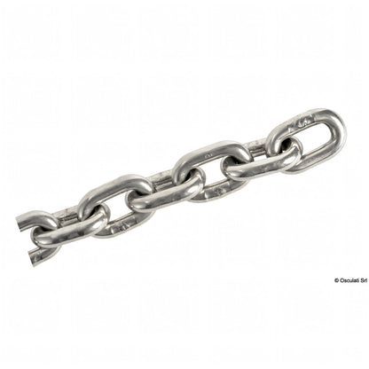 Catena calibrata in acciaio inox AISI 316 Osculati per salpa-ancore