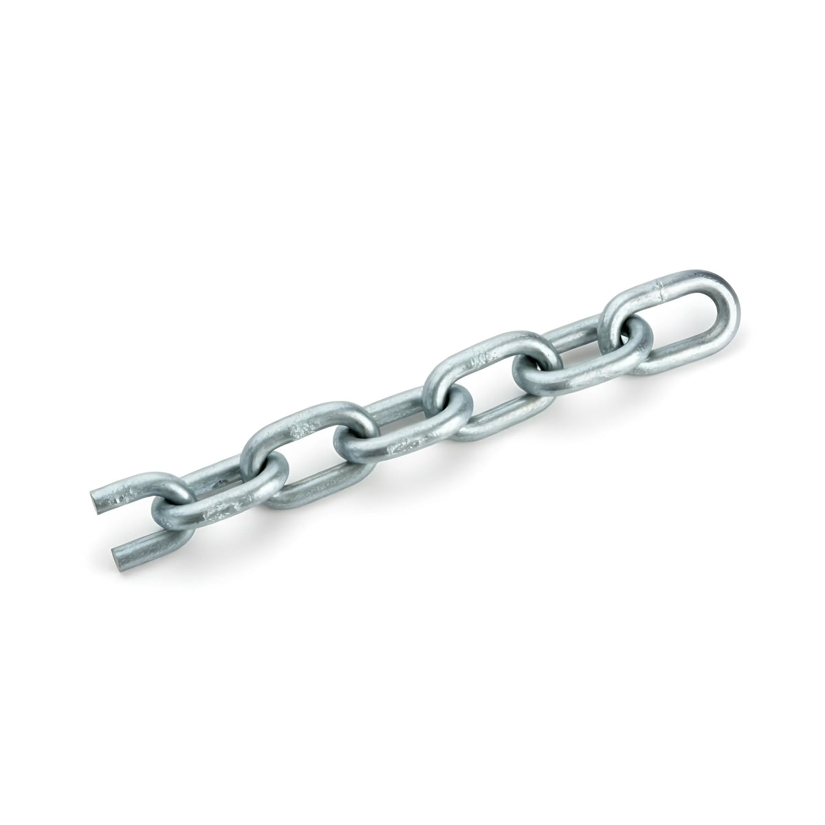 Catena calibrata zincata a fuoco 8 mm per salpa ancora e verricelli windlass disponibile in 25, 50, 75 e 100 metri norma DIN766 ISO