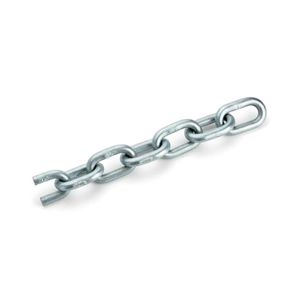 Catena calibrata zincata a fuoco 8 mm per salpa ancora e verricelli windlass disponibile in 25, 50, 75 e 100 metri norma DIN766 ISO