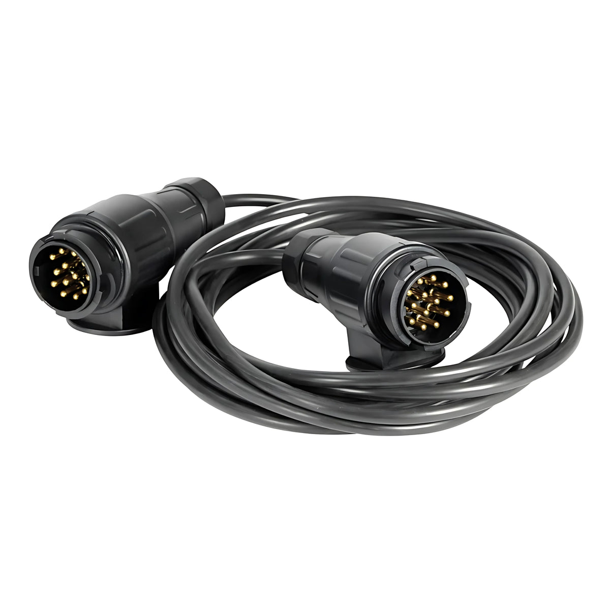 Cavo prolunga rimorchio 2 spine 13 poli 10 metri 12V con connessione europea impermeabile per carrelli portabarche