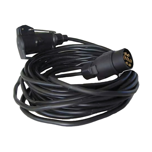 Cavo prolunga rimorchio 7 poli 10 metri 12V con connessione europea impermeabile per carrelli portabarche