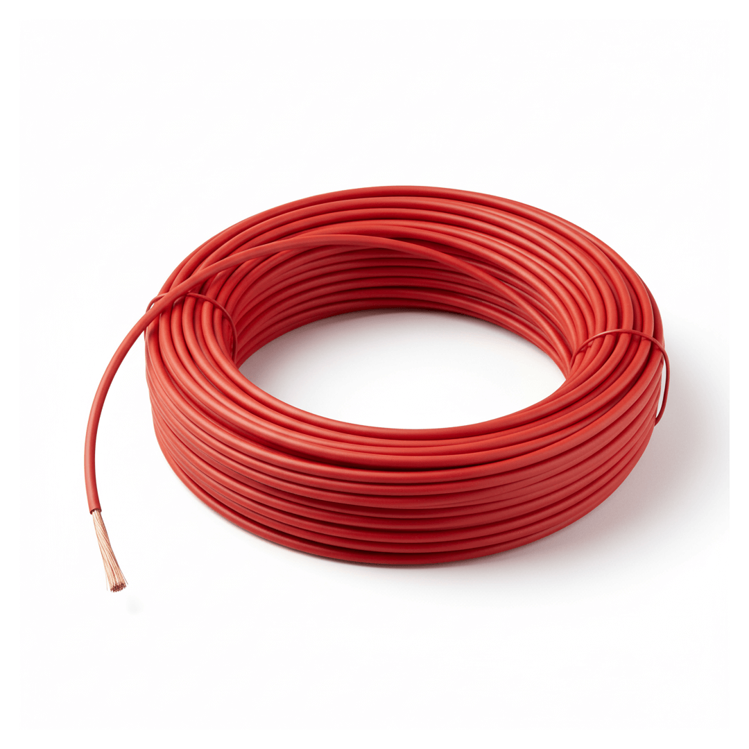 Rotolo cavo elettrico unipolare marino rosso in rame con rivestimento PVC, bobina avvolta