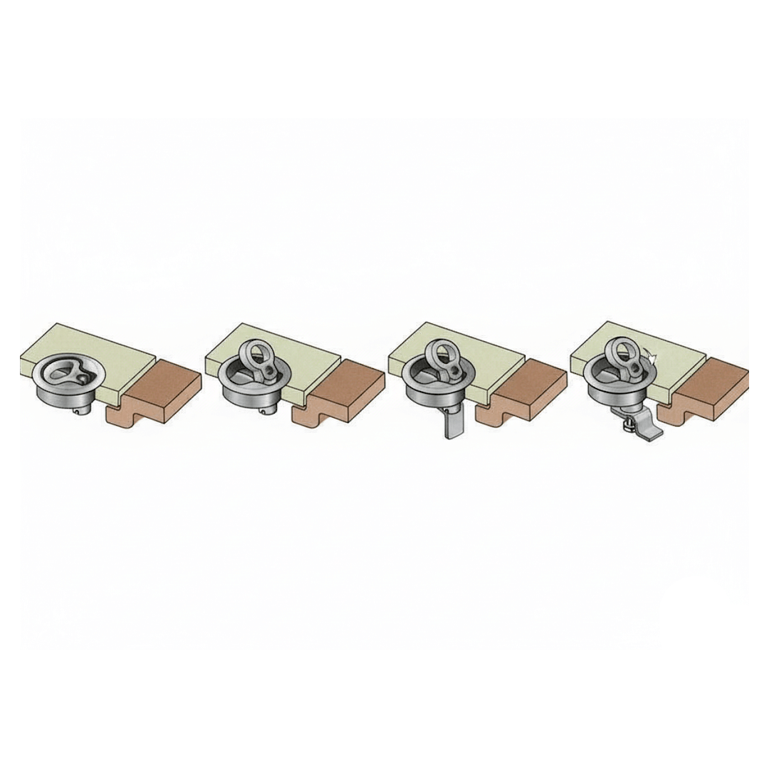 Chiusura a compressione Southco M1-20 in acciaio inox a filo per boccaporti e paglioli.
