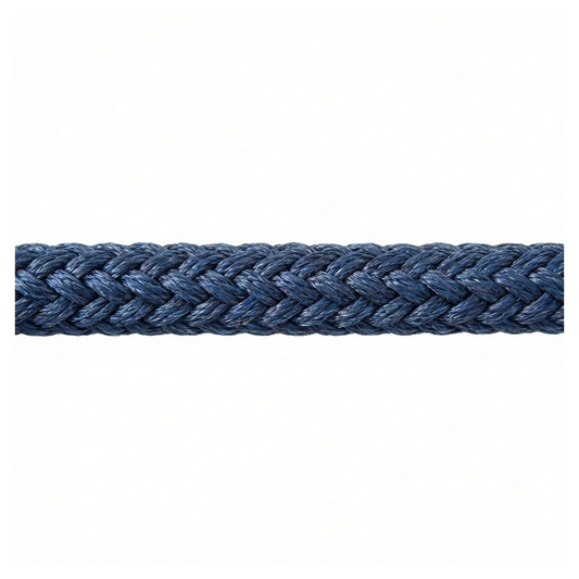 Cima Square Line 8 lignoli in Poliestere A.T. Lavorazione Gherlino. Alta elasticità per assorbire gli strappi, morbida e resistente. Ideale per ormeggio.