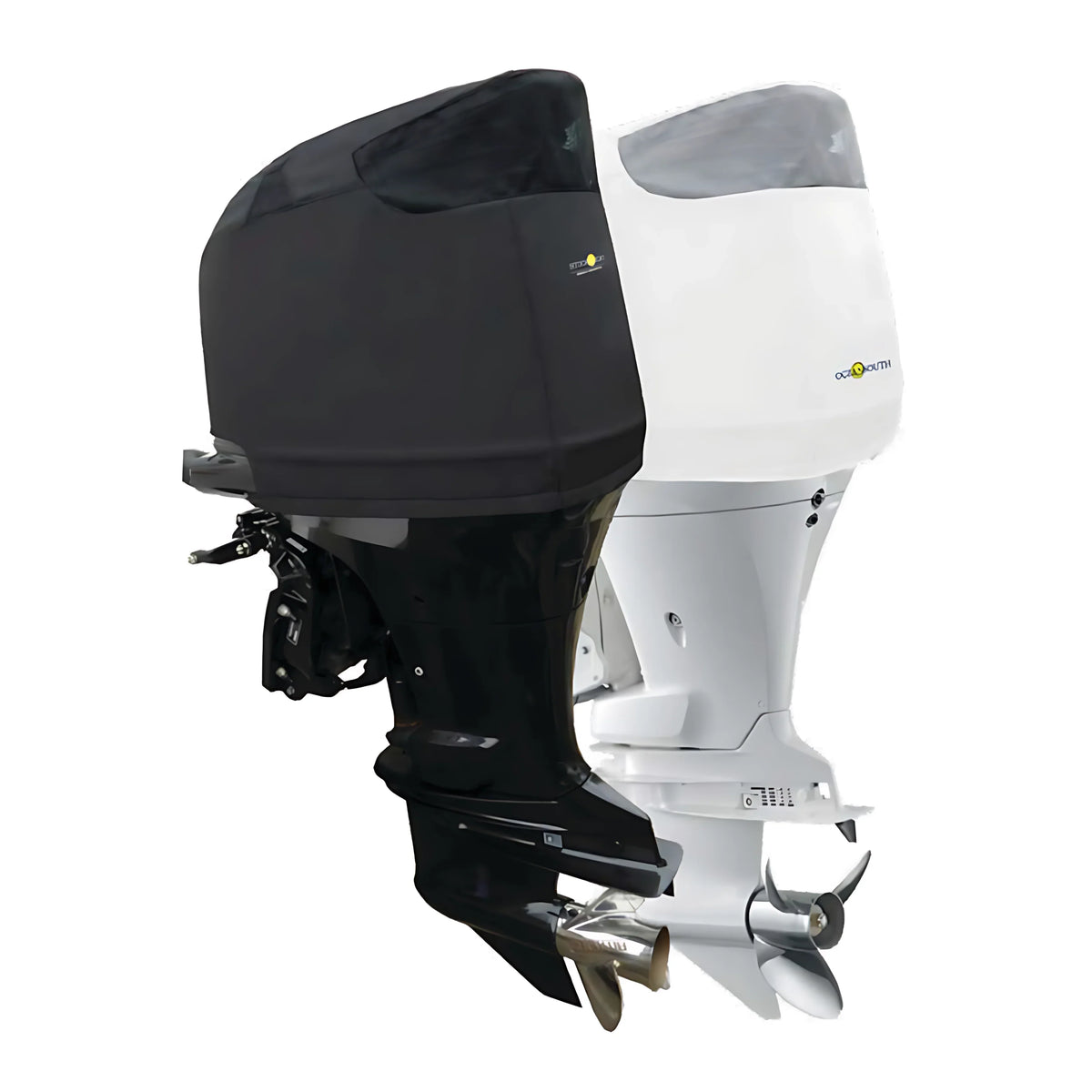 Coprimotore ventilato OceanSouth bianco per motore fuoribordo Suzuki - telo da navigazione con ventilazione, colore bianco coordinato motori Suzuki