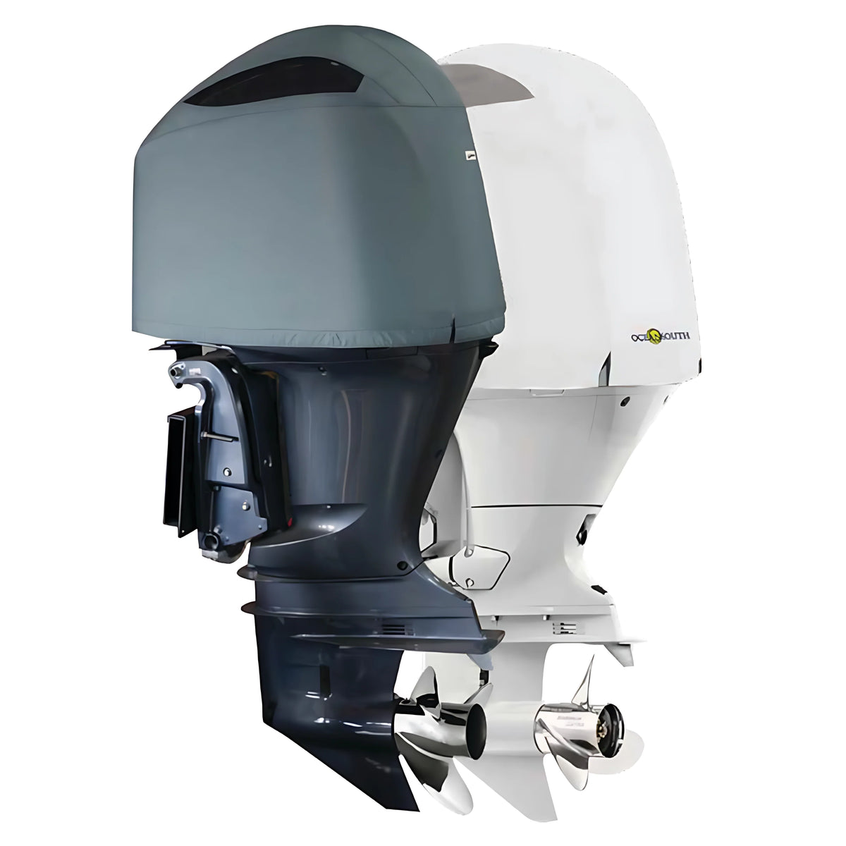 Coprimotore sartoriale ventilato Oceansouth grigio per motori Yamaha in navigazione, tessuto ATLAS 340 g/m²