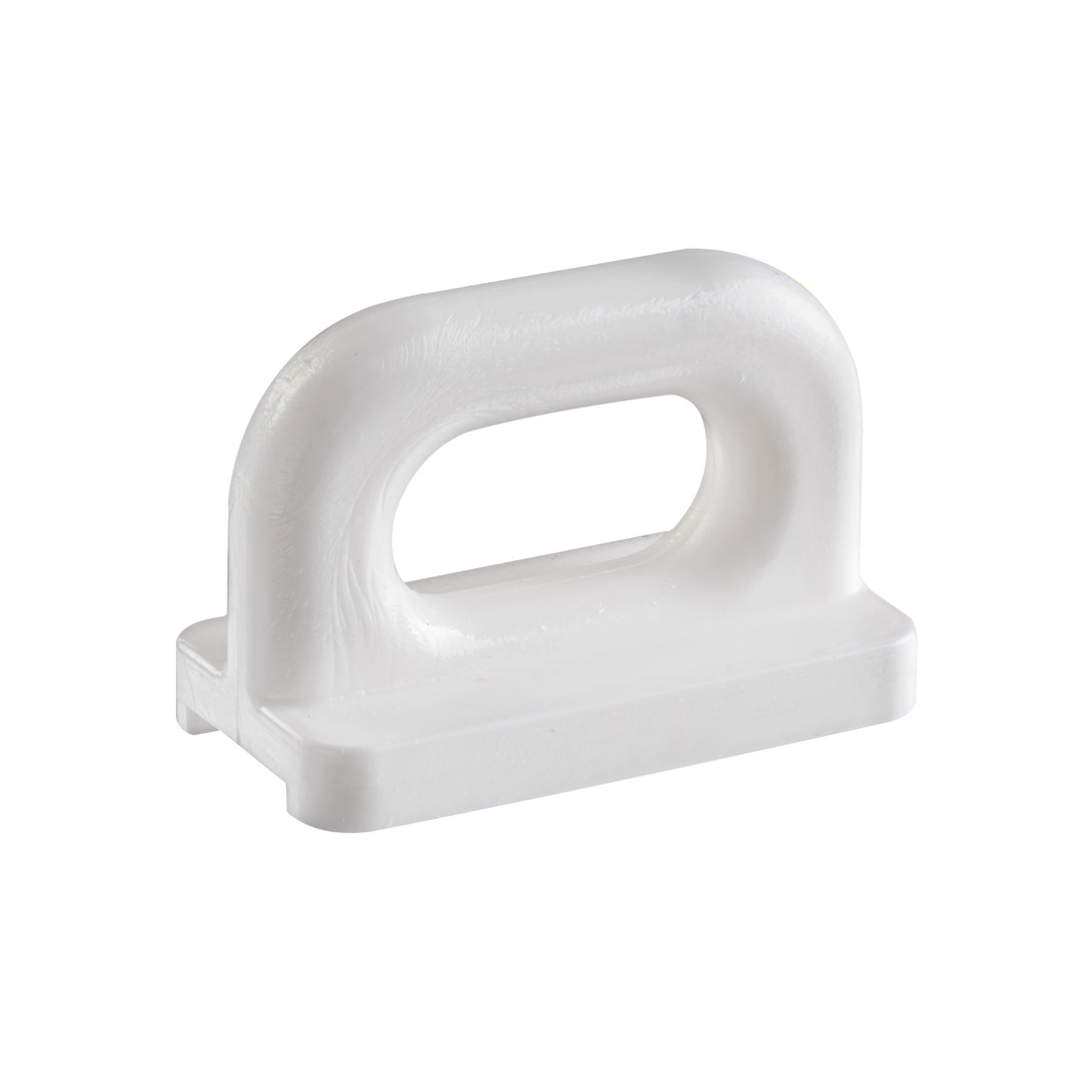 Cursori per randa rinforzati in nylon bianco per carichi elevati 400-530 kg.