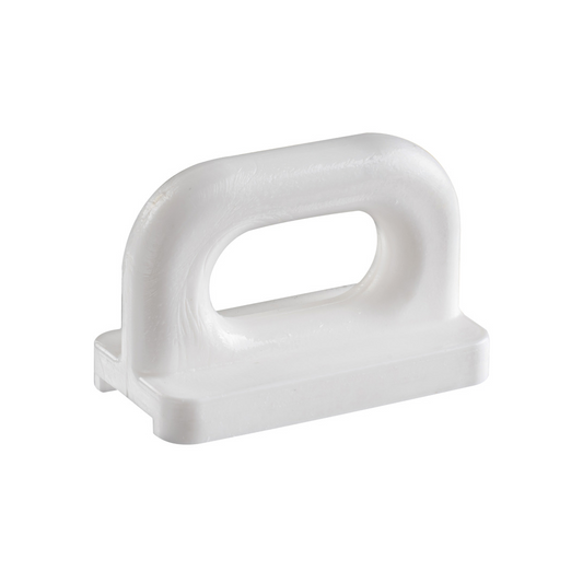 Cursori per randa rinforzati in nylon bianco per carichi elevati 400-530 kg.