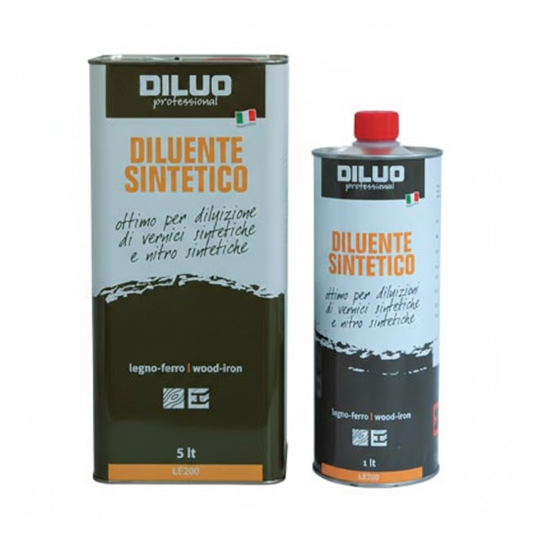 Latta di Diluente Sintetico LE200 per diluizione smalti, antiruggine e vernici a olio.