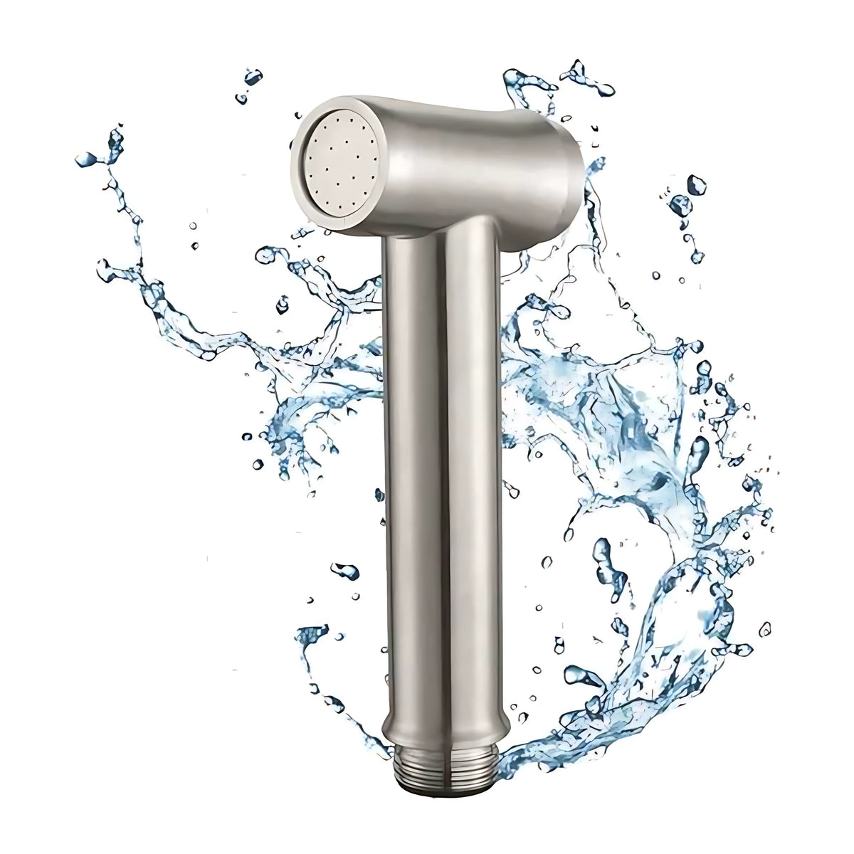 Testa doccetta Push Button professionale in Acciaio Inox 18/8 con bottone di comando apri/chiudi e attacco universale da 1/2 pollice.