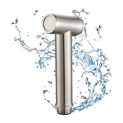 Testa doccetta Push Button professionale in Acciaio Inox 18/8 con bottone di comando apri/chiudi e attacco universale da 1/2 pollice.