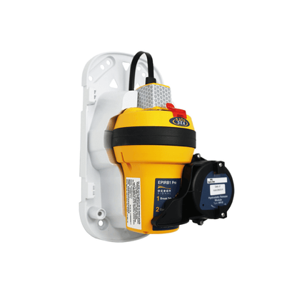Localizzatore d'emergenza EPIRB1 Pro Ocean Signal a sgancio automatico con custodia idrostatica.