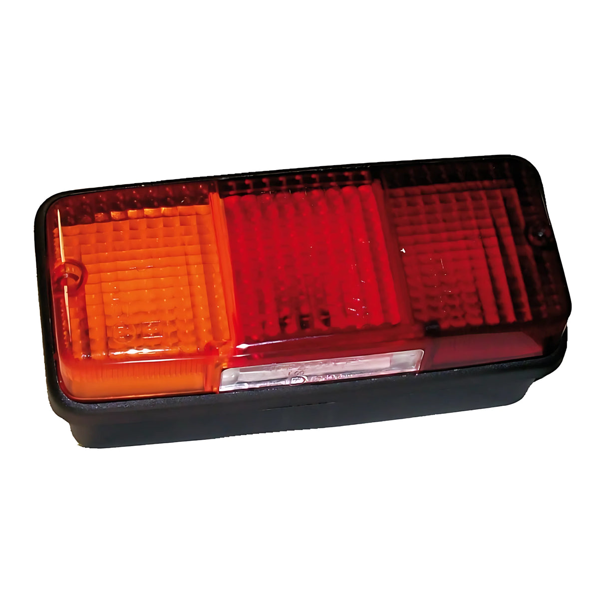 Fanale posteriore grande 160x70x70 mm per carrelli portabarche con funzioni posizione stop e direzione disponibile in versione DX e SX