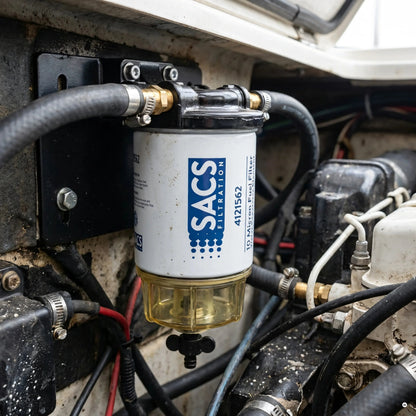 filtro separatore benzina sacs aquastop — in uso a bordo