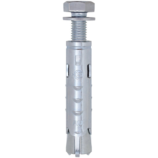 Tassello acciaio Friulsider FM-MP3 evo Ø18 mm pesante zincato bianco con vite a testa esagonale