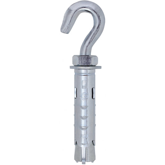 Tassello acciaio Friulsider FM-MP3 evo Ø12 mm con gancio forgiato zincato bianco