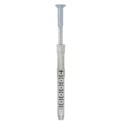 Tassello prolungato Friulsider FM-X5 con vite TPS zincata bianca premontata