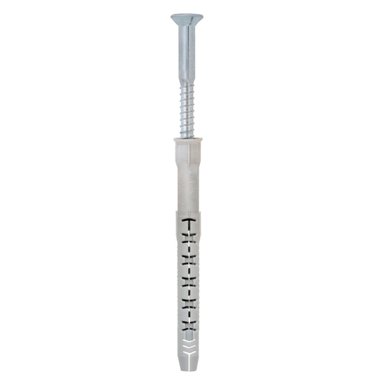 Tassello prolungato Friulsider FM-X5 con vite TPS zincata bianca premontata