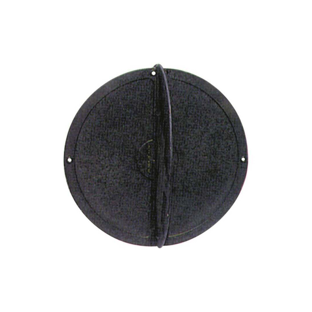 Segnale fonda pallone rotondo nero Ø 300 mm con gancio di aggancio centrale