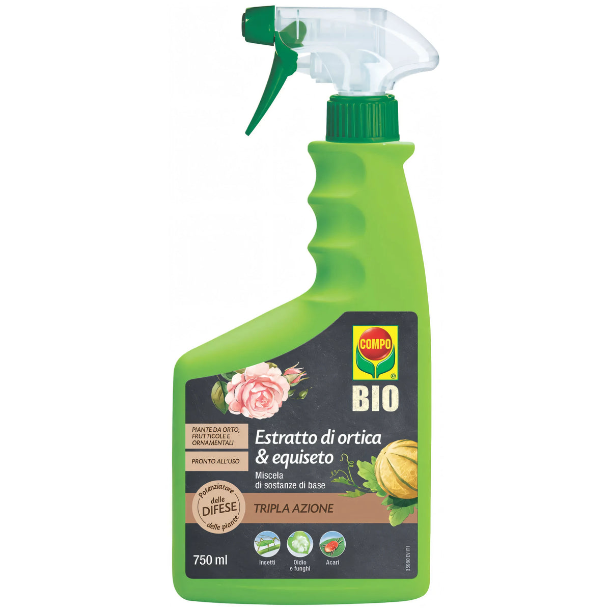 Insetticida tripla azione Compo Bio, flacone 750 ml