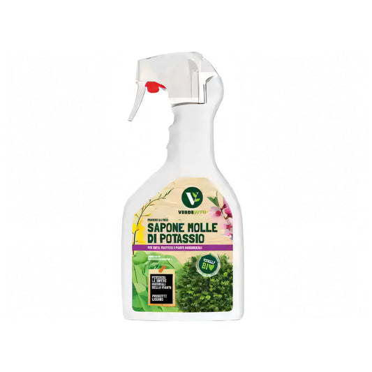 Insetticida sapone molle di potassio Verdevivo Adama, flacone 750 ml