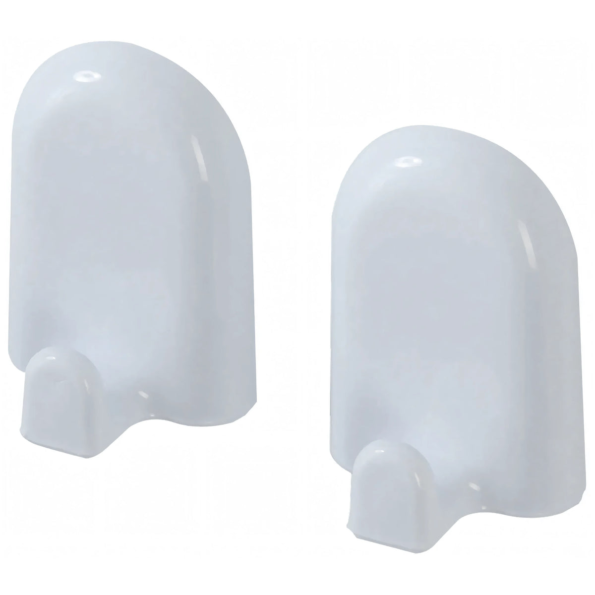 Appendini appenditutto Gioia in ABS bianco, blister 2 pezzi